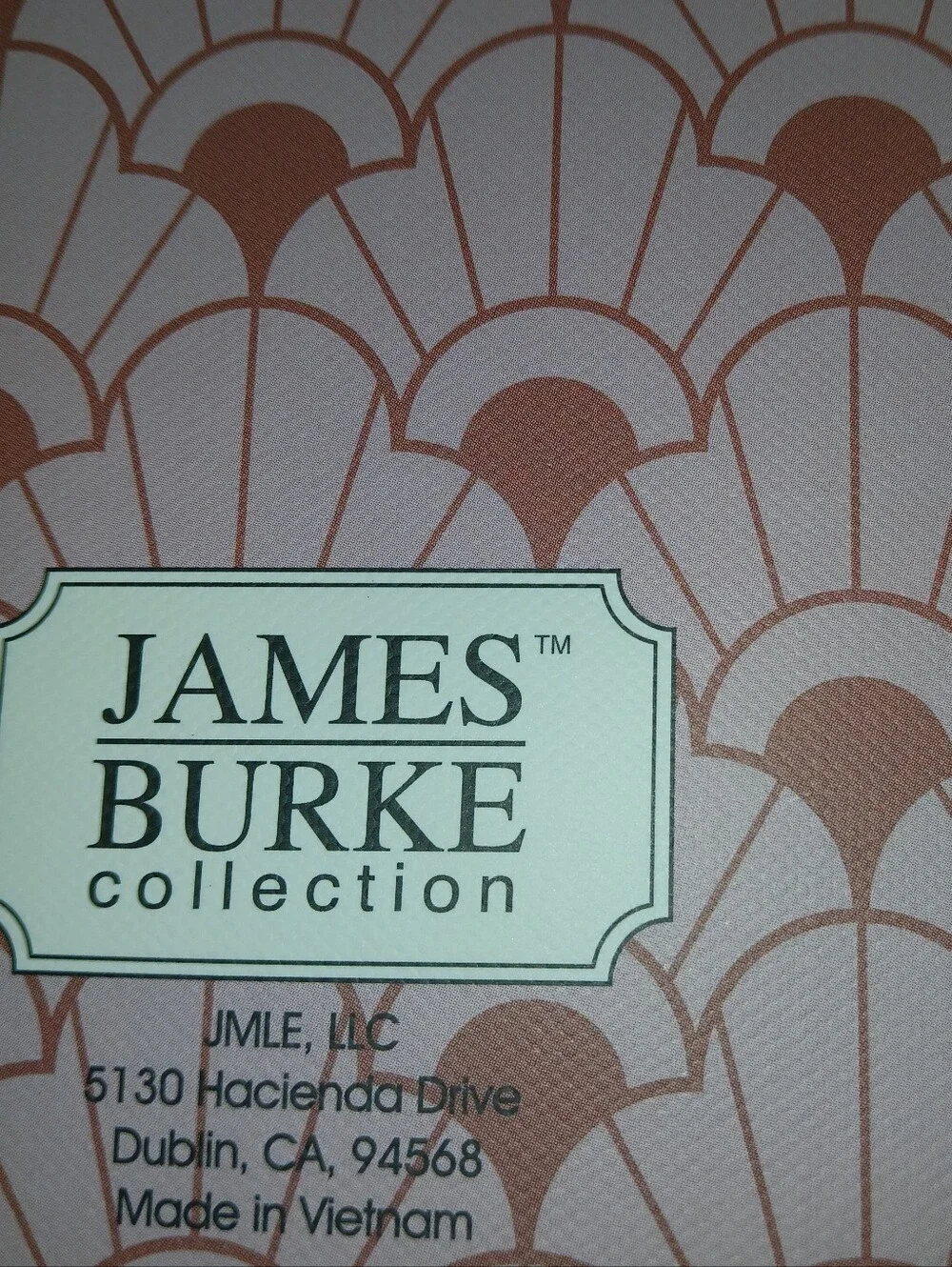 Art Deco Hardcover Wirebound Journal With 2 Pockets, Pink, James Burke